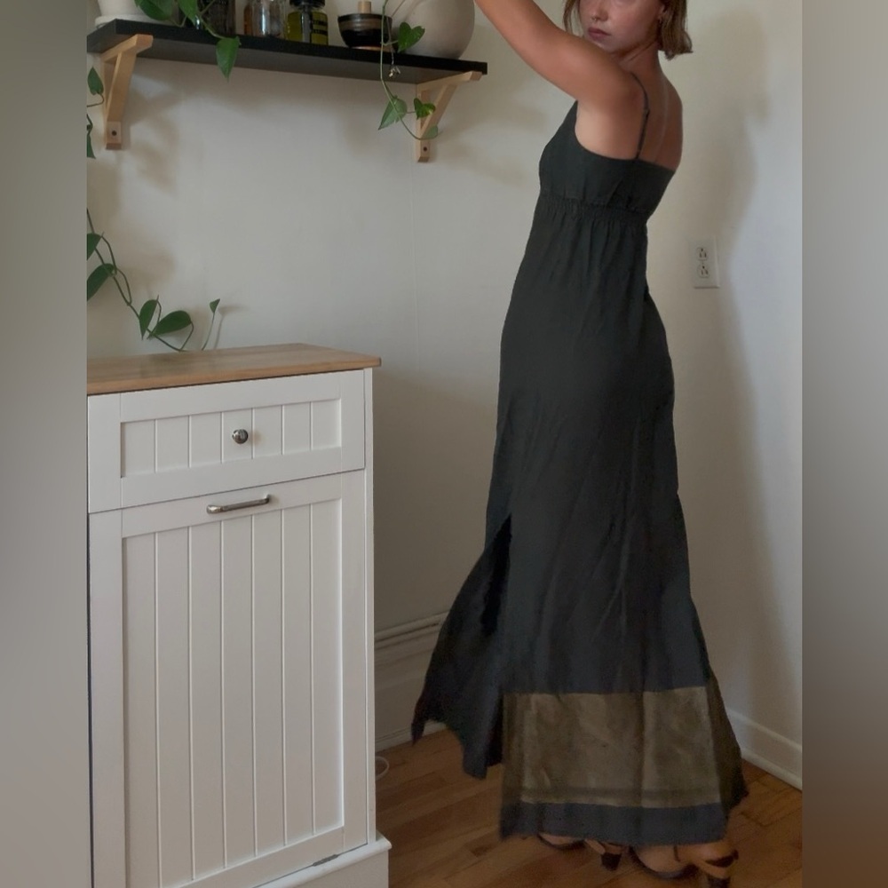Y2K Guess by Marciano Linen Blend Maxi Dress (XS) - Picture 4 of 6